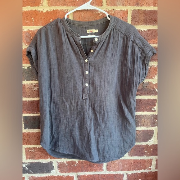 Faherty Dream 100% Organic Cotton Blouse Size XS - Picture 2 of 11